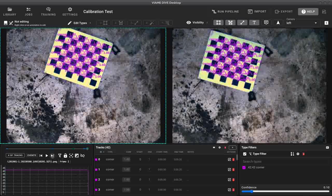 Calibration show features on success