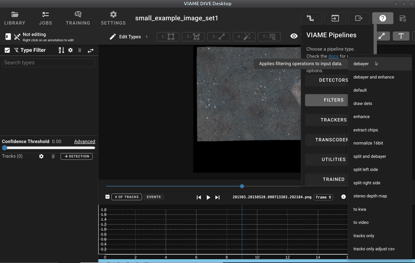 Image filter in dive