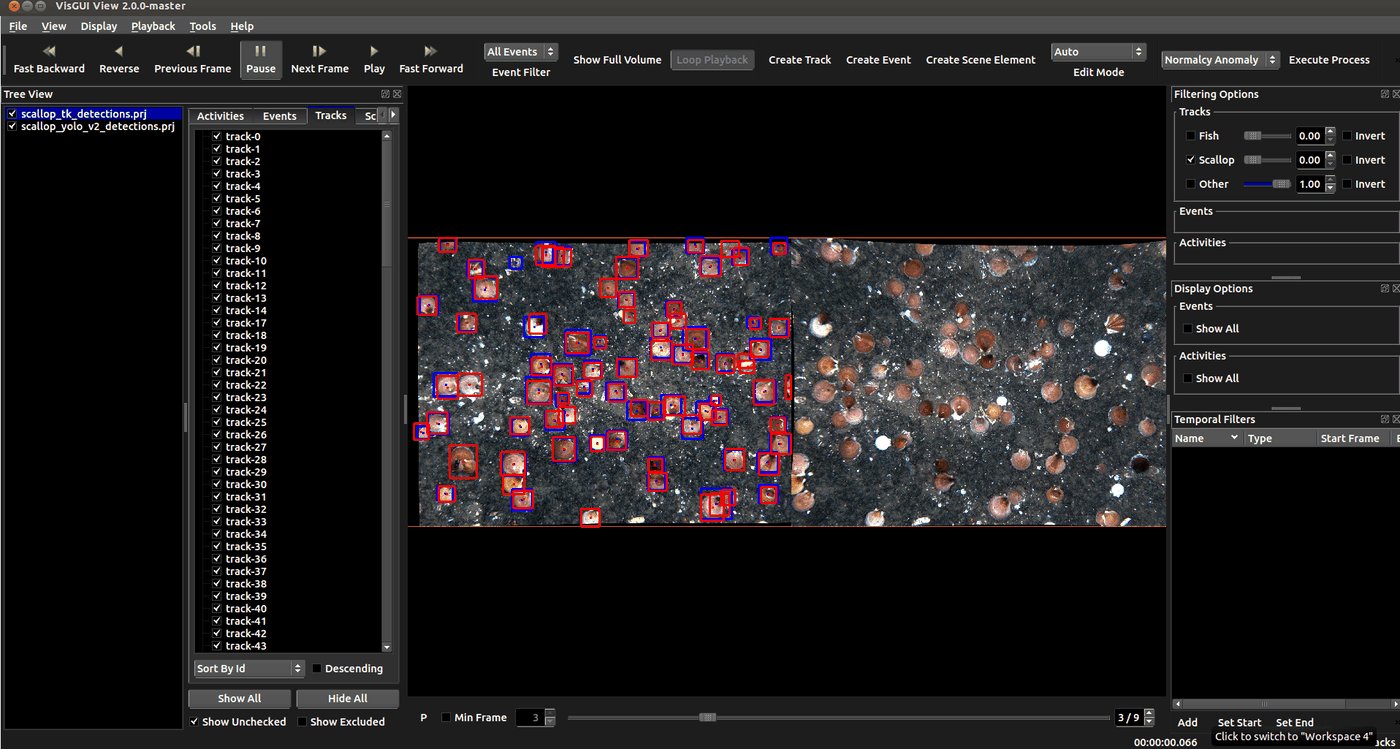 Many scallop detections gui