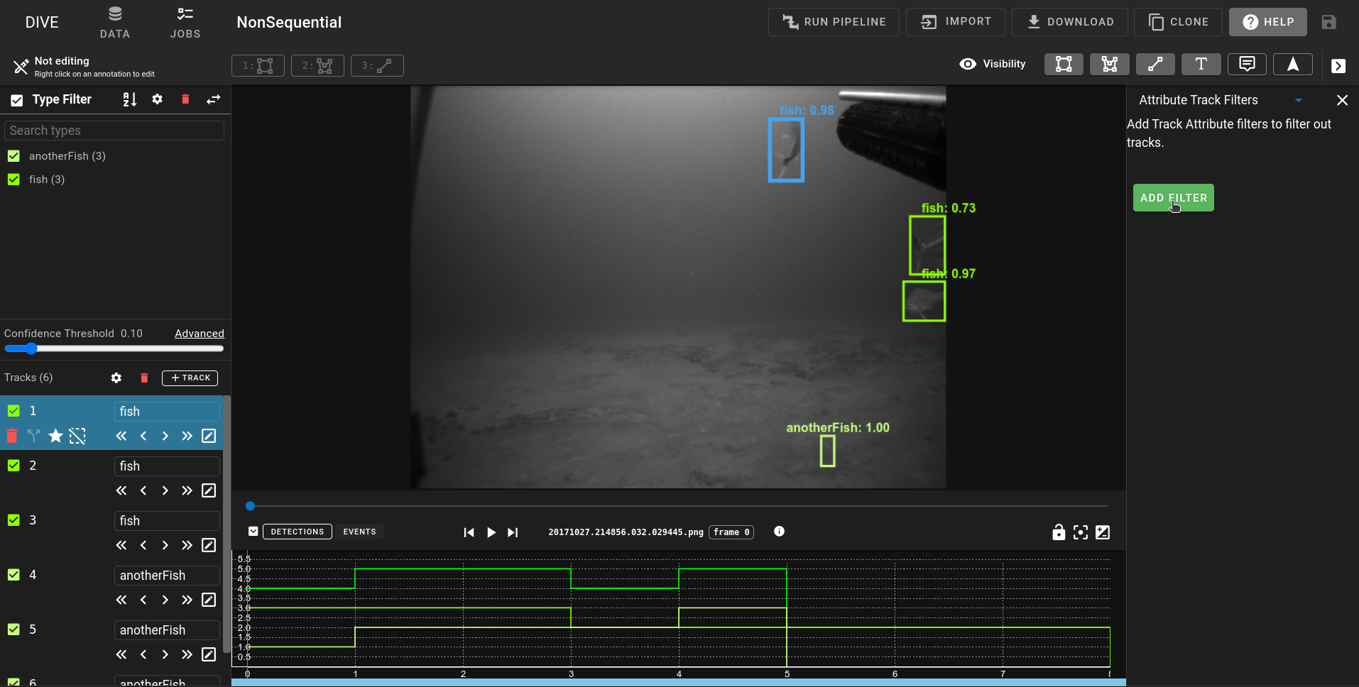 Attribute Track Filter Side Panel